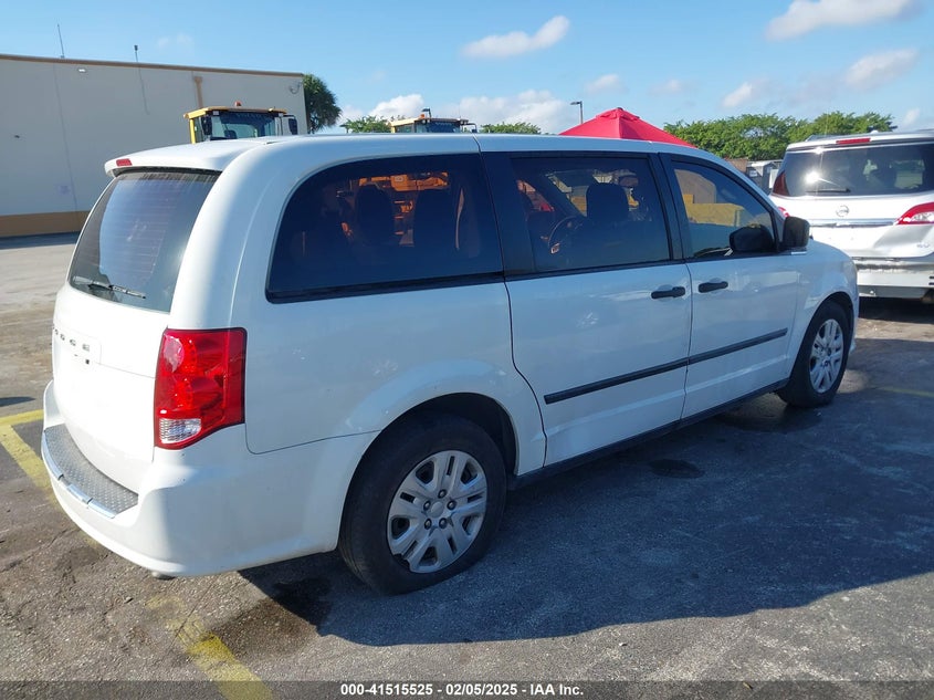 Vin: 2c4rdgbgcfr549962, lot: 42006193, dodge grand caravan se 20154