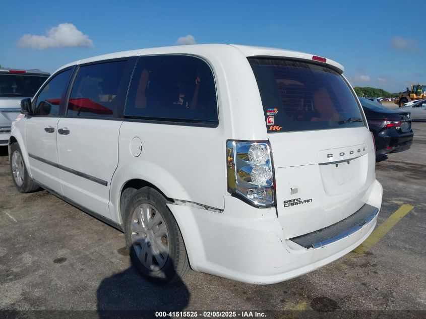 2015 Dodge Grand Caravan Se VIN: 2C4RDGBGCFR549962 Lot: 41515525