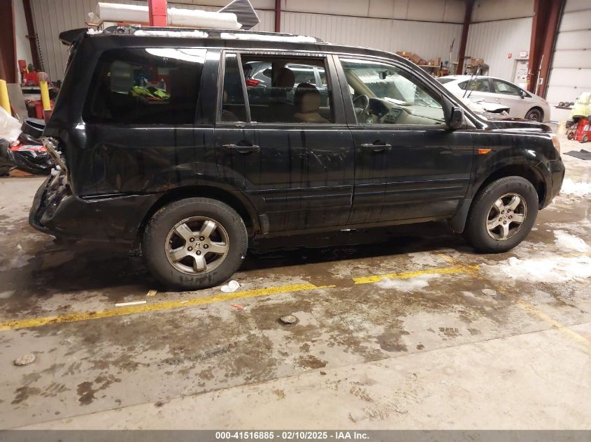 2007 Honda Pilot Ex-L VIN: 5FNYF18617B014436 Lot: 41516885