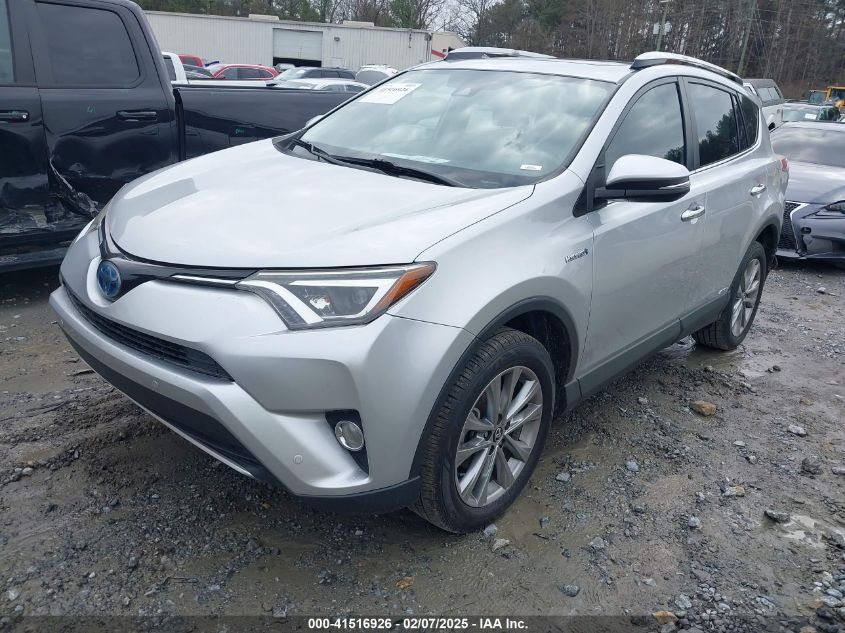 2016 Toyota Rav4 Hybrid Limited VIN: JTMDJREV0GD052027 Lot: 41516926