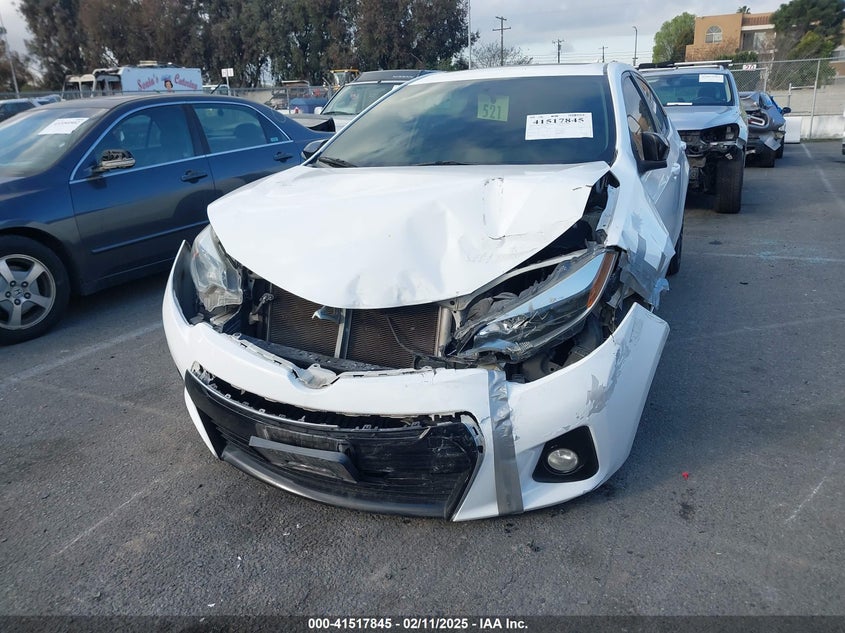 2016 TOYOTA COROLLA VIN: 5YFBURHE3GP443096