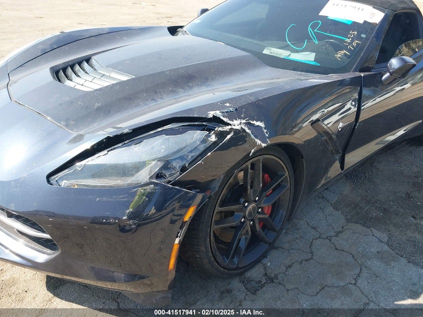 2014 CHEVROLET CORVETTE STINGRAY VIN: 1G1YM3D76E5122963