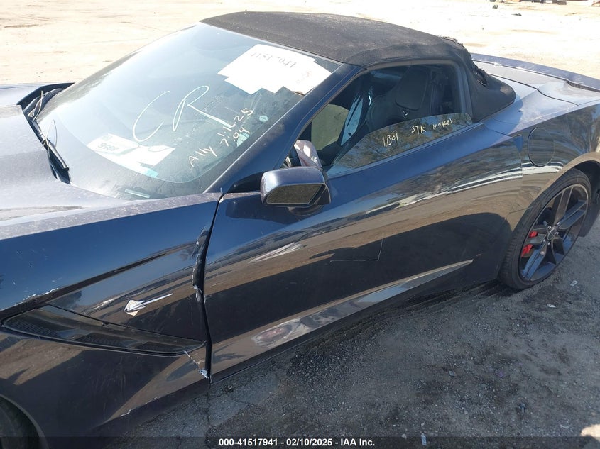2014 CHEVROLET CORVETTE STINGRAY VIN: 1G1YM3D76E5122963