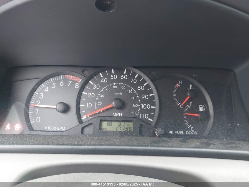 2007 TOYOTA COROLLA VIN: JTDBR32E970125095
