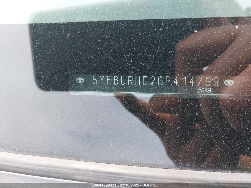 2016 TOYOTA COROLLA S PLUS - 5YFBURHE2GP414799