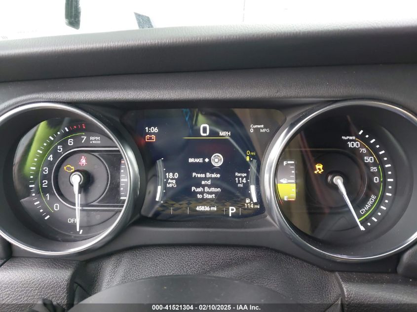 2021 Jeep Wrangler 4Xe Unlimited Rubicon 4X4 VIN: 1C4JJXR61MW802920 Lot: 41521304