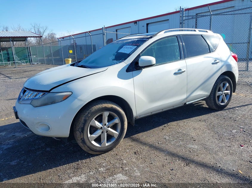 2009 NISSAN MURANO VIN: JN8AZ18W59W211816