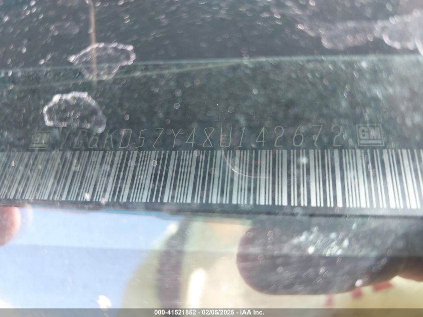 2008 Cadillac Dts 1Sd VIN: 1G6KD57Y48U142672 Lot: 41521852