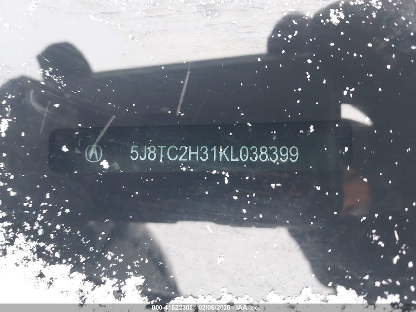 2019 ACURA RDX STANDARD - 5J8TC2H31KL038399