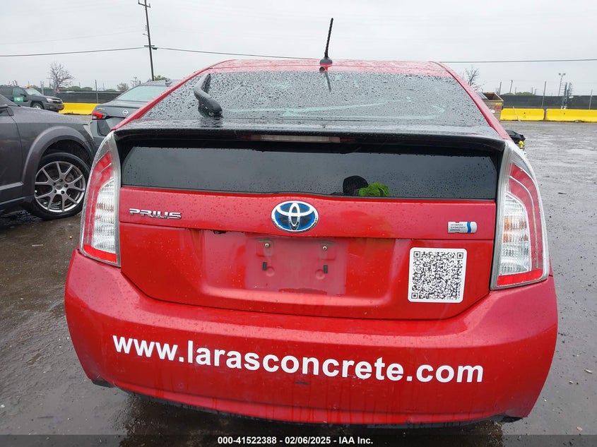 2014 TOYOTA PRIUS VIN: JTDKN3DU6E1742347