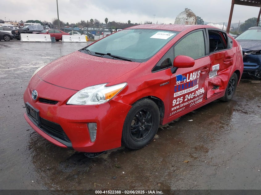 2014 TOYOTA PRIUS VIN: JTDKN3DU6E1742347