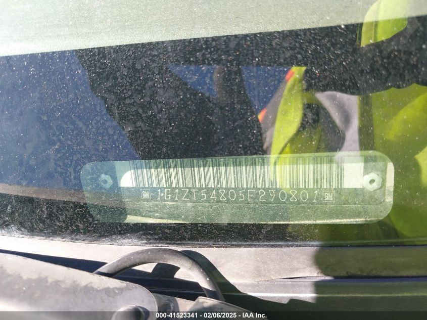 2005 Chevrolet Malibu Ls VIN: 1G1ZT54805F290801 Lot: 41523341