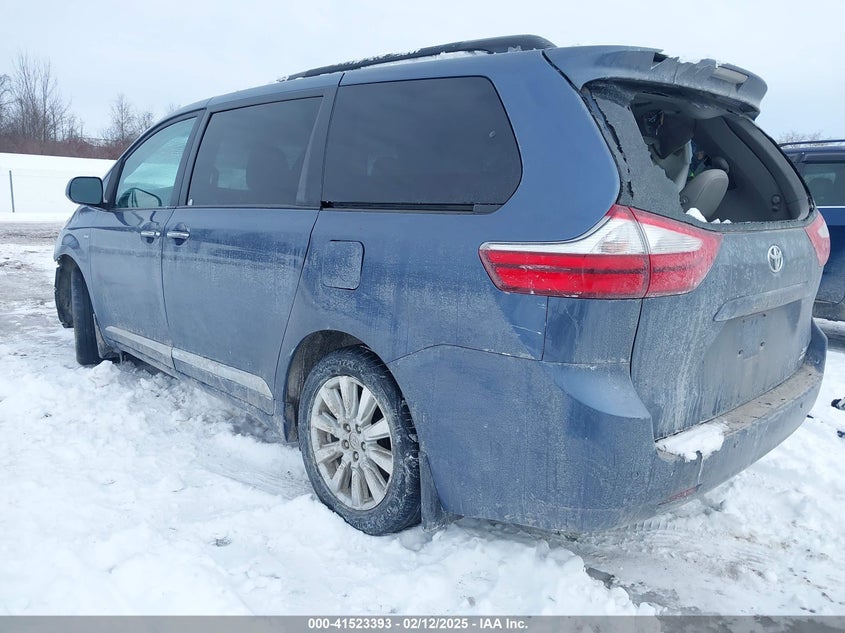 2017 TOYOTA SIENNA VIN: 5TDDZ3DC3HS154966