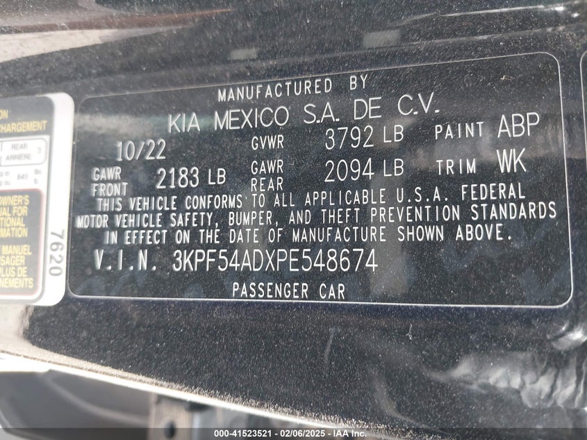 2023 KIA FORTE GT-LINE - 3KPF54ADXPE548674