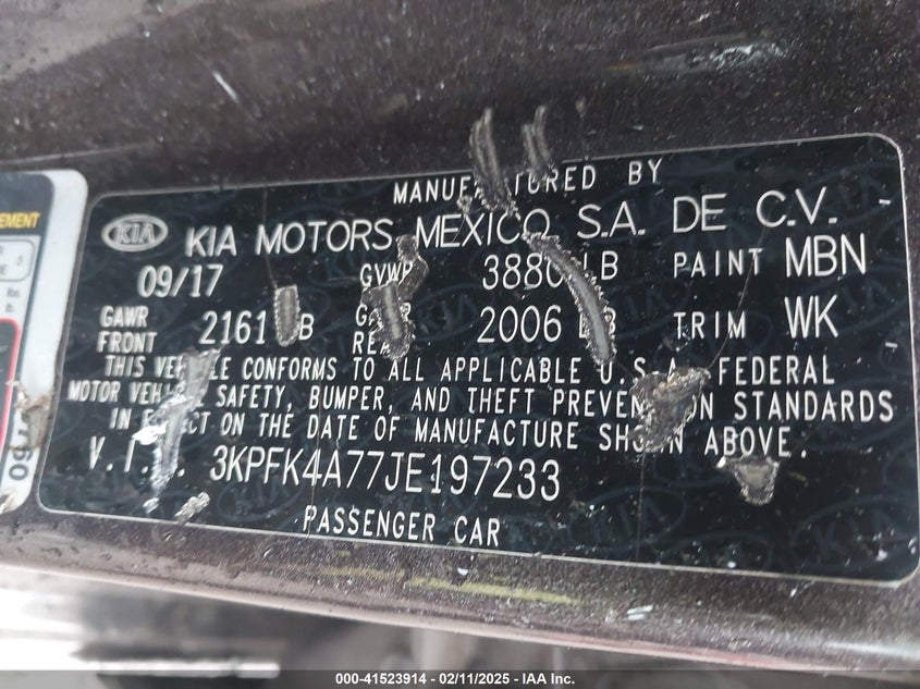 2018 KIA FORTE LX - 3KPFK4A77JE197233