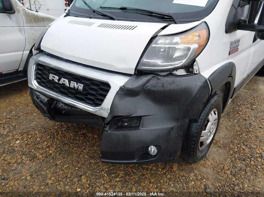 2019 Ram Promaster 3500 Cargo Van High Roof 159 Wb Ext VIN: 3C6URVJG7KE543895 Lot: 41524135