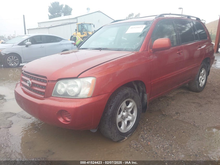 2003 Toyota Highlander red other gasoline JTEGD21A030061418 photo #3
