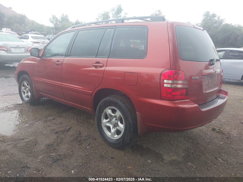 2003 Toyota Highlander red other gasoline JTEGD21A030061418 photo #4