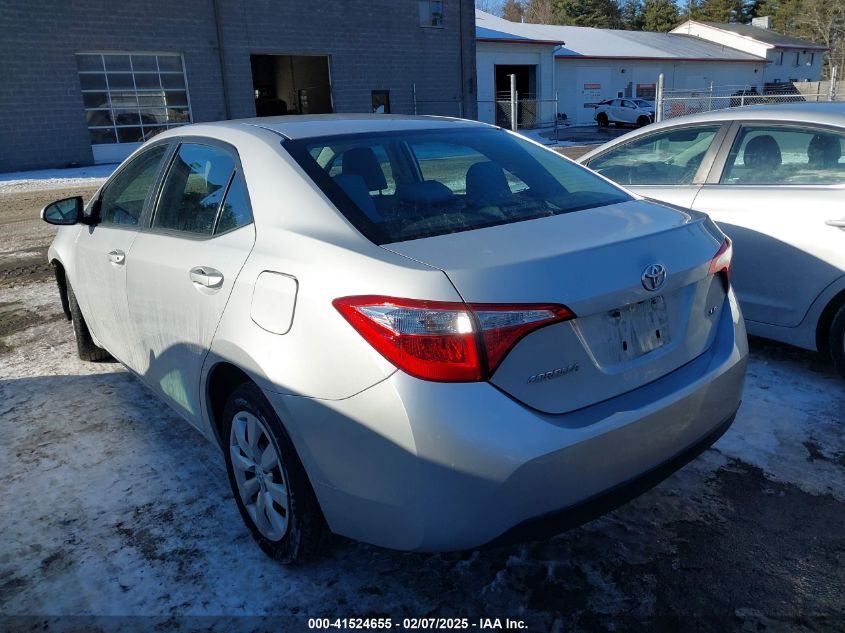 2016 Toyota Corolla Le VIN: 2T1BURHE8GC493640 Lot: 41524655