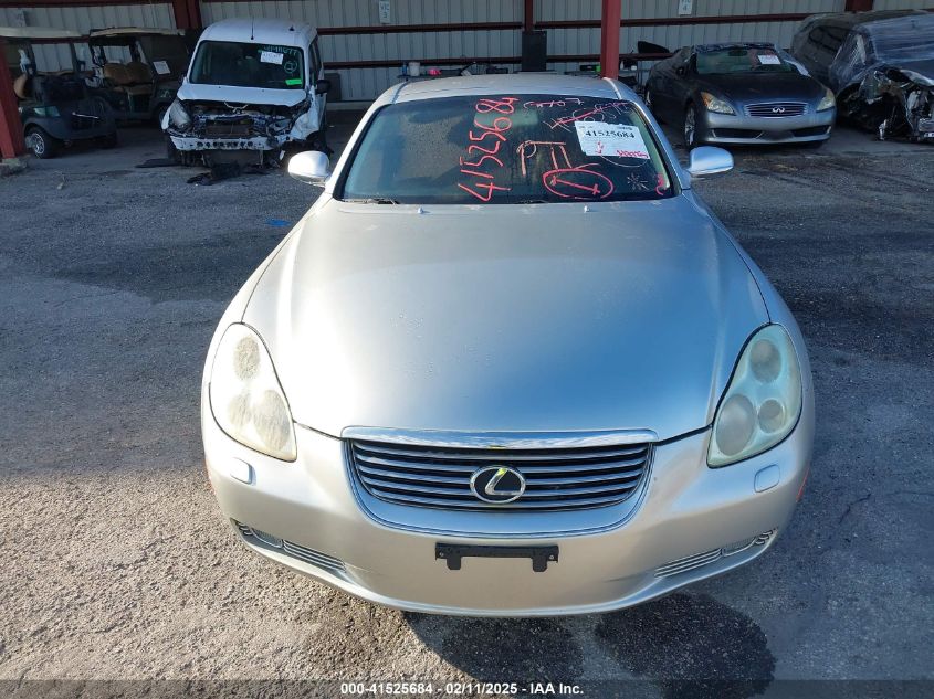 2004 Lexus Sc 430 VIN: JTHFN48Y840058908 Lot: 41525684