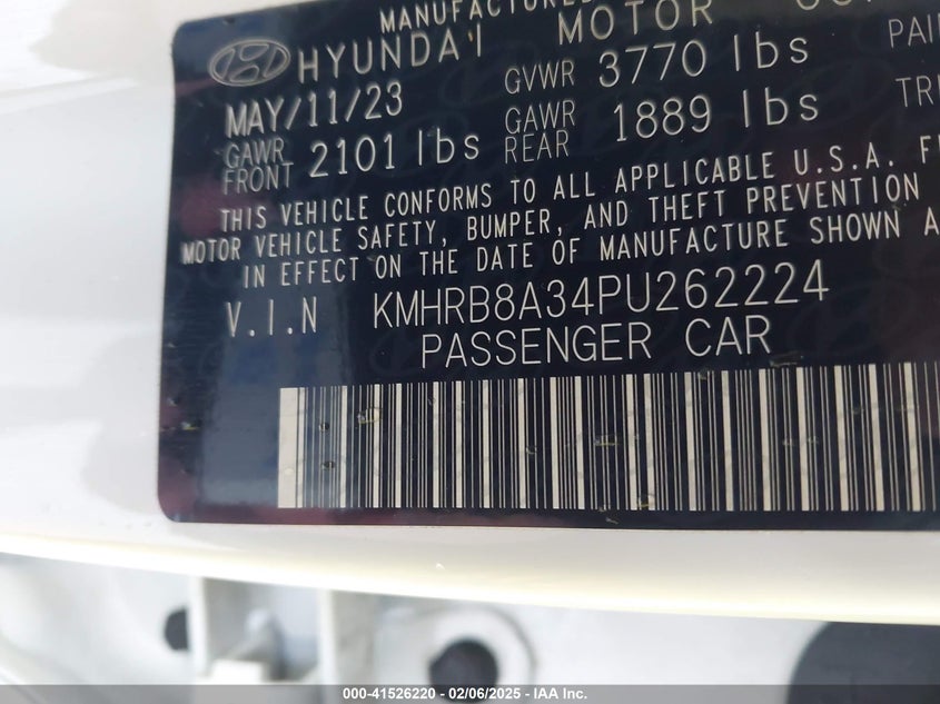 2023 HYUNDAI VENUE SE - KMHRB8A34PU262224