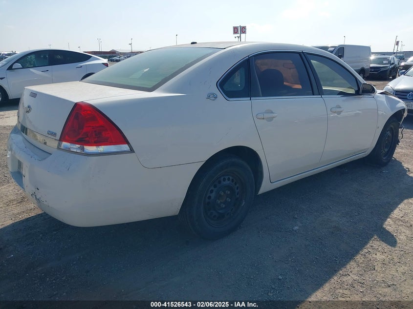 2008 CHEVROLET IMPALA VIN: 2G1WB58K681278904