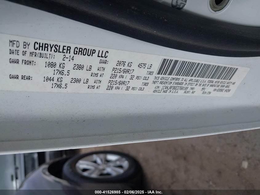 2014 JEEP PATRIOT LATITUDE - 1C4NJRFB6ED760109