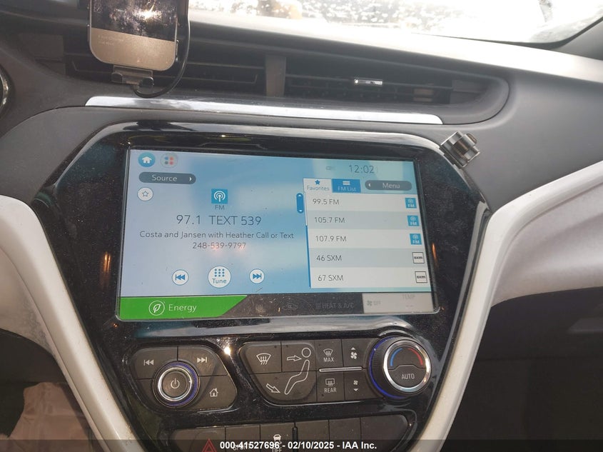 2018 CHEVROLET BOLT EV VIN: 1G1FW6S01J4109692