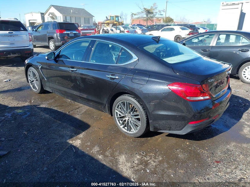 2019 GENESIS G70 ADVANCED RWD VIN: KMTG34LA0KU032218
