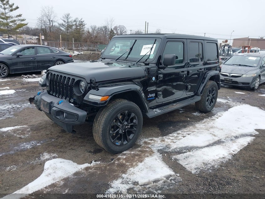 2022 JEEP WRANGLER 4XE UNLIMITED SAHARA 4X4 1C4JJXP66NW101035