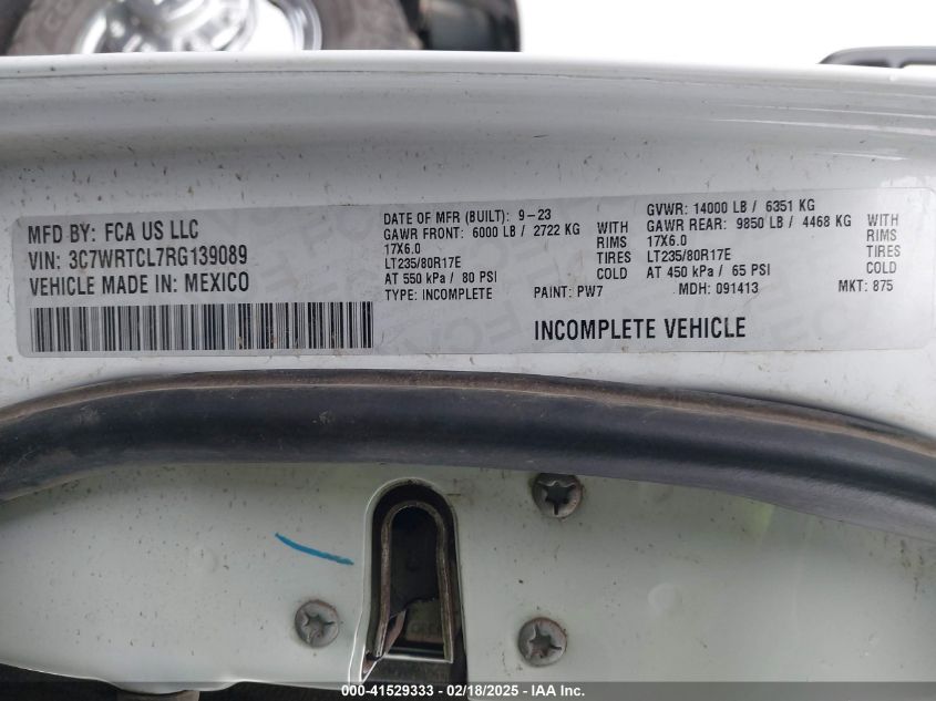 2024 Ram 3500 Chassis - 3C7WRTCL7RG139089