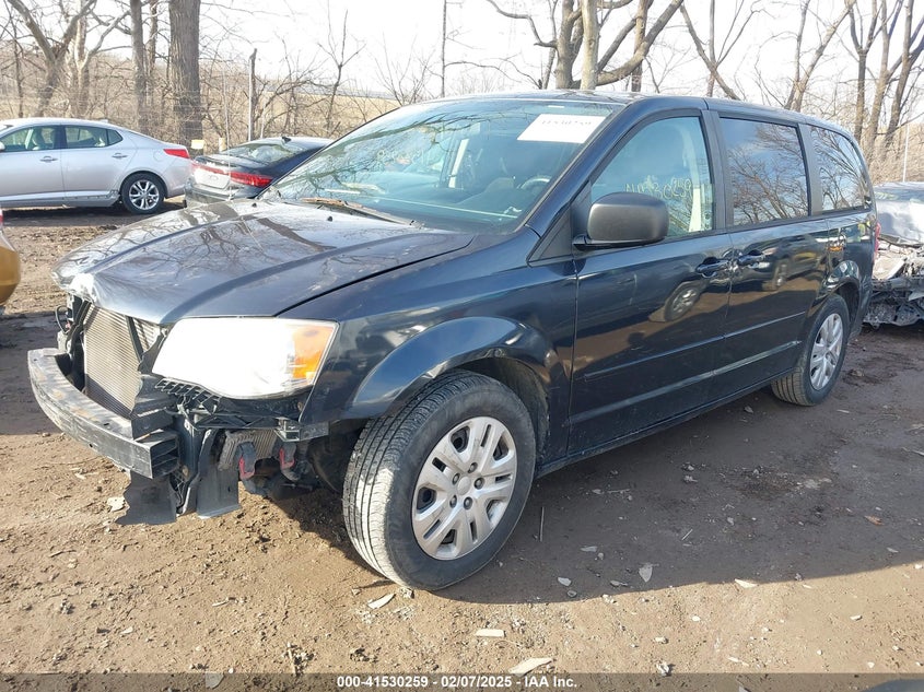 Vin: 2c4rdgbgxer104278, lot: 42020967, dodge grand caravan se 20142