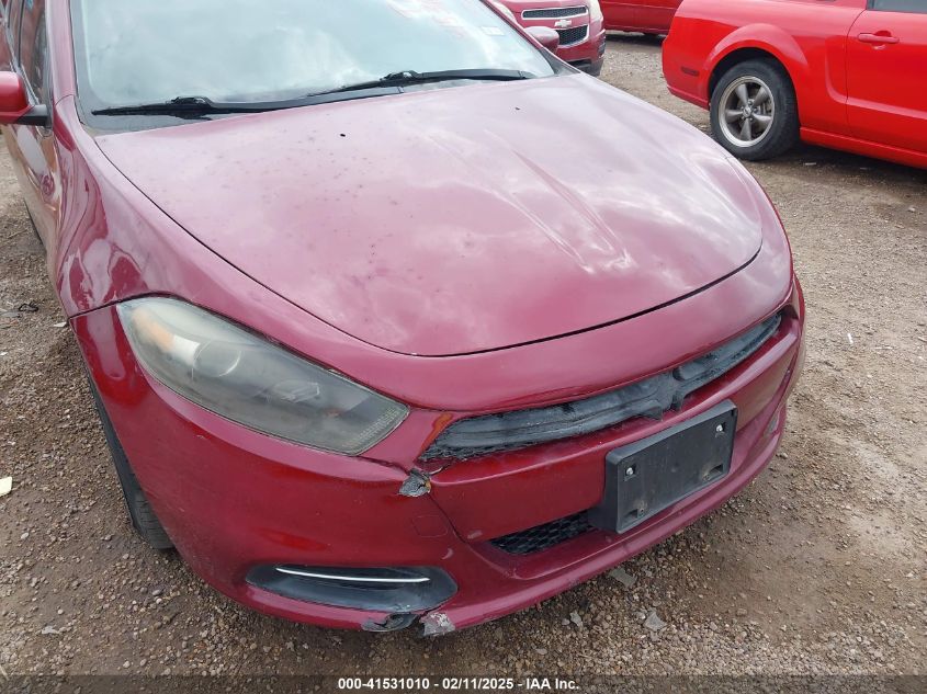 2015 Dodge Dart Sxt VIN: 1C3CDFBB8FD237621 Lot: 41531010