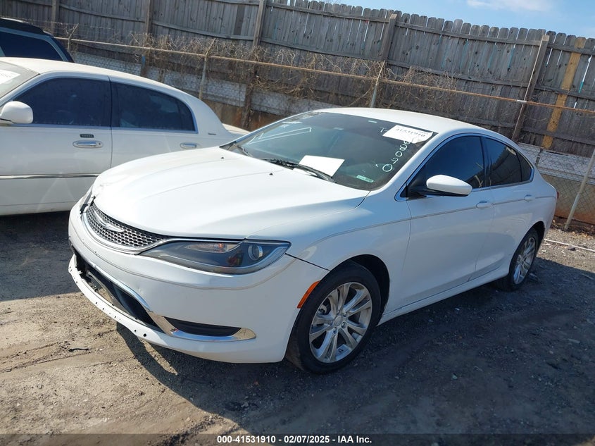 Vin: 1c3cccab7fn680890, lot: 42022618, chrysler 200 limited 20152
