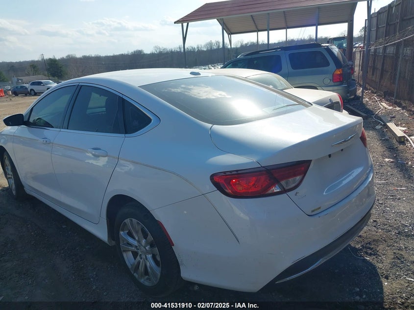 Vin: 1c3cccab7fn680890, lot: 42022618, chrysler 200 limited 20153