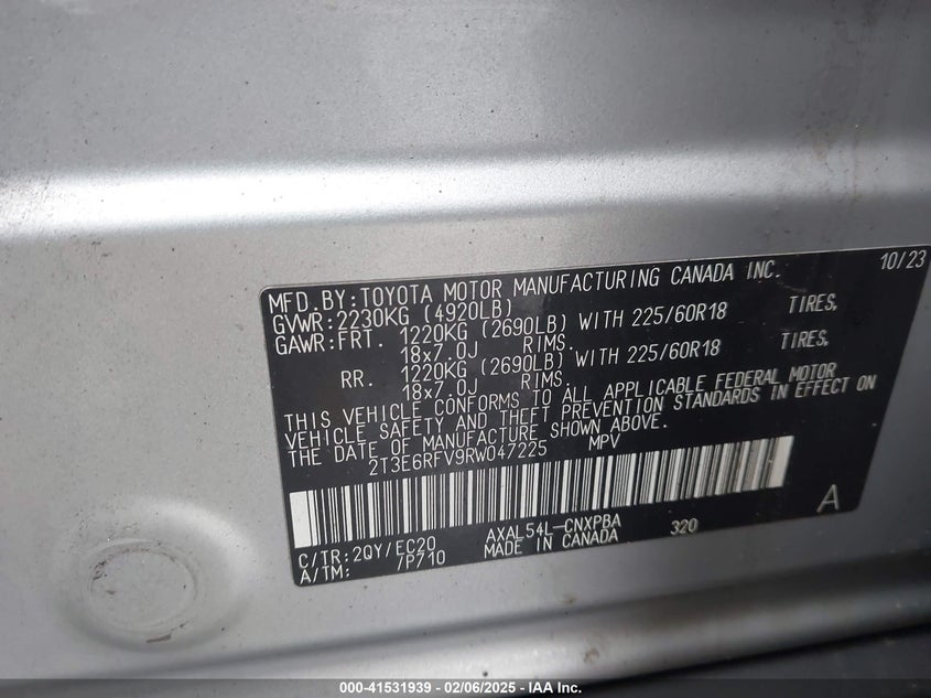 2024 TOYOTA RAV4 HYBRID XSE - 2T3E6RFV9RW047225