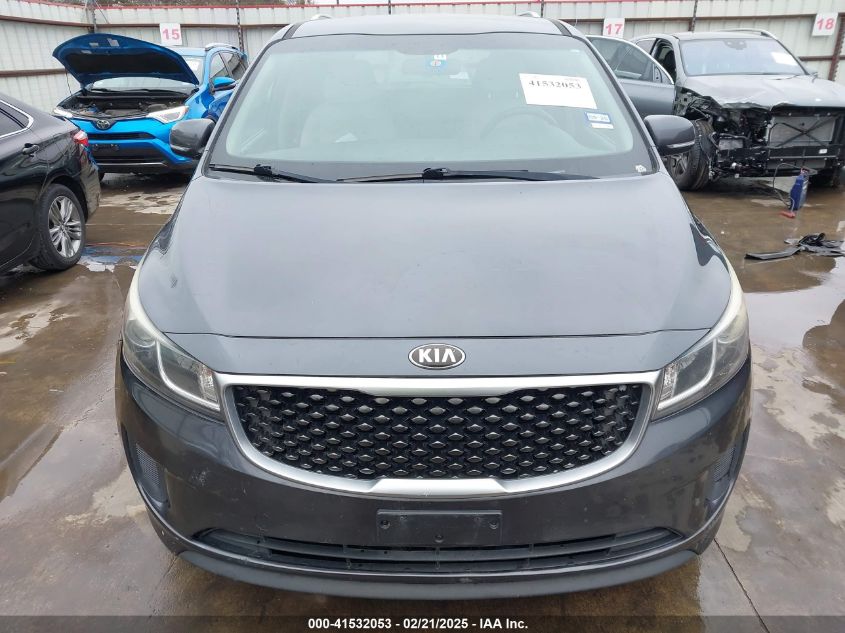 2015 Kia Sedona Lx VIN: KNDMB5C17F6042510 Lot: 41532053