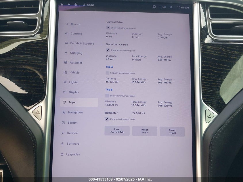 2017 TESLA MODEL S VIN: 5YJSA1E28HF202944