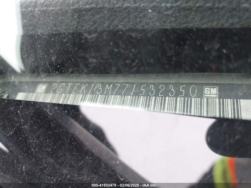 2007 GMC Sierra 1500 Slt VIN: 2GTEK13M771537550 Lot: 41533478