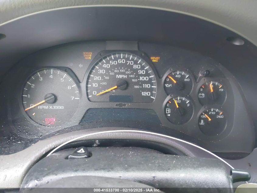 2002 Chevrolet Trailblazer Lt VIN: 1GNDT13S222127617 Lot: 41533700