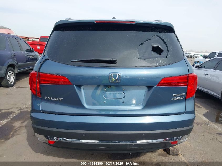 2016 Honda Pilot Touring VIN: 5FNYF6H90GB035866 Lot: 41534390