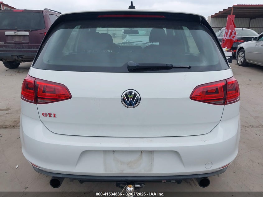 2017 VOLKSWAGEN GOLF GTI AUTOBAHN 4-DOOR/S 4-DOOR/SE 4-DOOR/SPORT 4-DOOR - 3VW547AU4HM023548