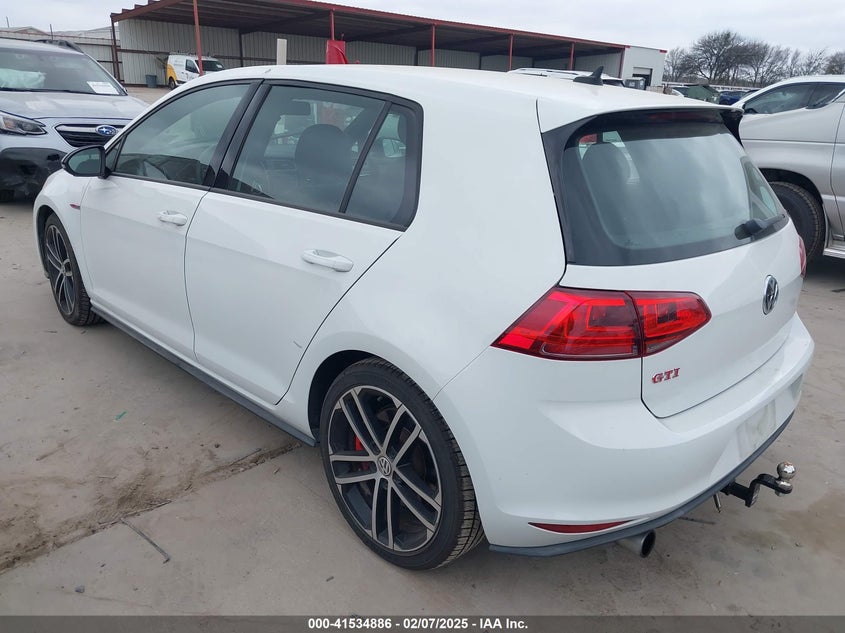 2017 VOLKSWAGEN GOLF GTI AUTOBAHN 4-DOOR/S 4-DOOR/SE 4-DOOR/SPORT 4-DOOR - 3VW547AU4HM023548