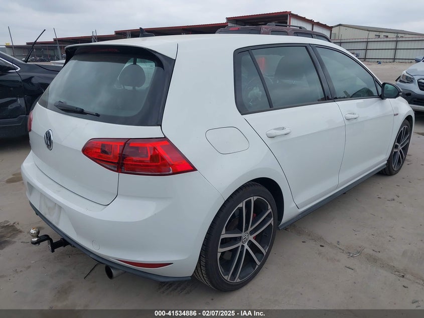 2017 VOLKSWAGEN GOLF GTI AUTOBAHN 4-DOOR/S 4-DOOR/SE 4-DOOR/SPORT 4-DOOR - 3VW547AU4HM023548