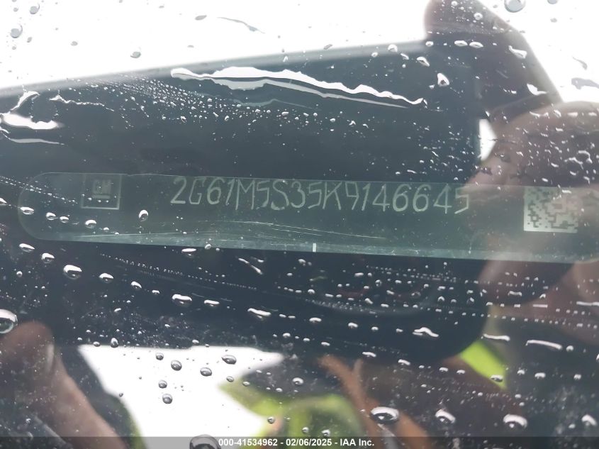 2019 Cadillac Xts Luxury VIN: 2G61M5S35K9146645 Lot: 41534962