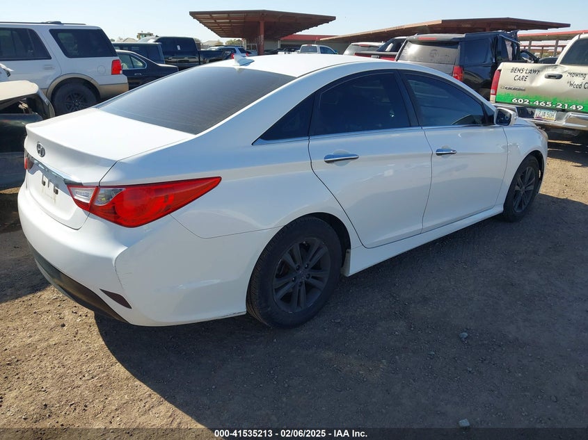 2014 HYUNDAI SONATA VIN: 5NPEB4AC8EH833636