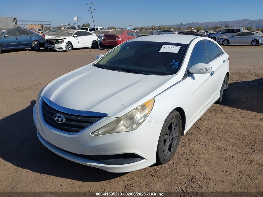 2014 HYUNDAI SONATA VIN: 5NPEB4AC8EH833636