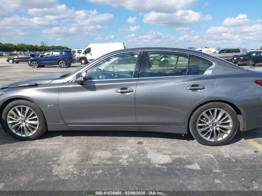 2019 Infiniti Q50 3.0T Luxe VIN: JN1EV7AP3KM515617 Lot: 41535455