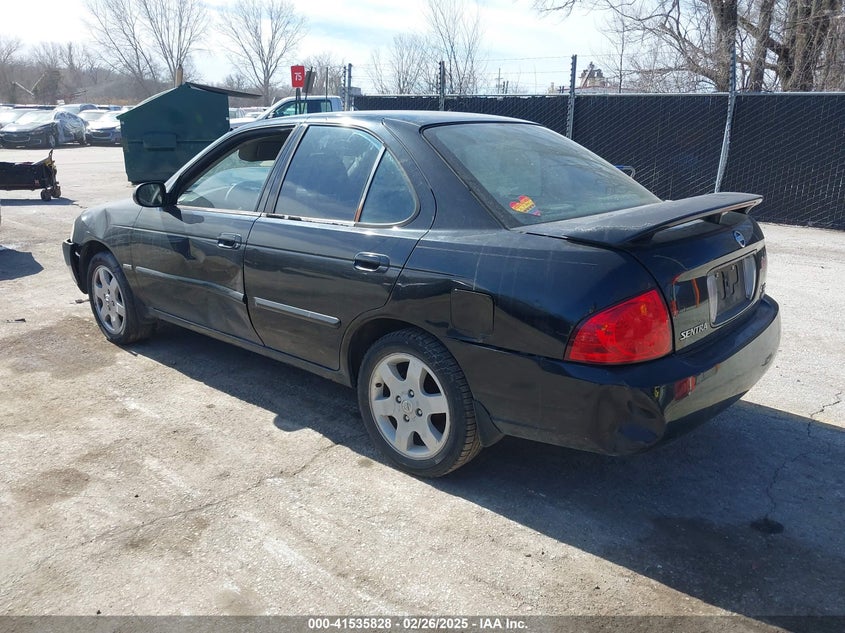 2006 NISSAN SENTRA VIN: 3N1CB51D66L565776