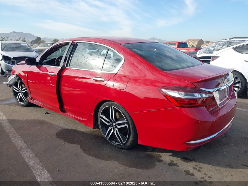 2016 HONDA ACCORD VIN: 1HGCR2F56GA182519